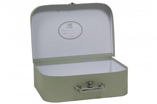 Valise en carton gris